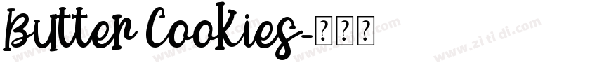 Butter Cookies字体转换